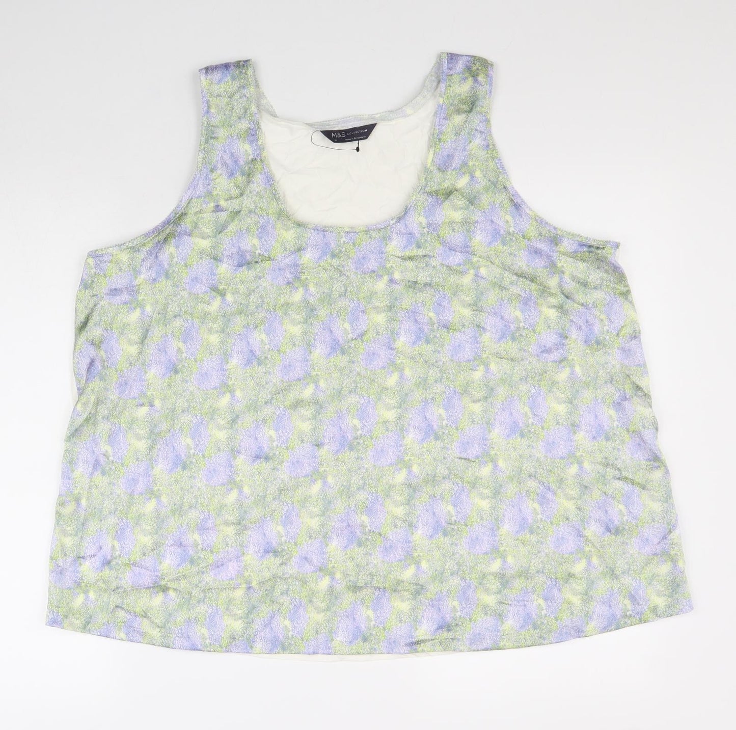 Womens UK Size 18 Marks and Spencer Multicoloured Basic Tank