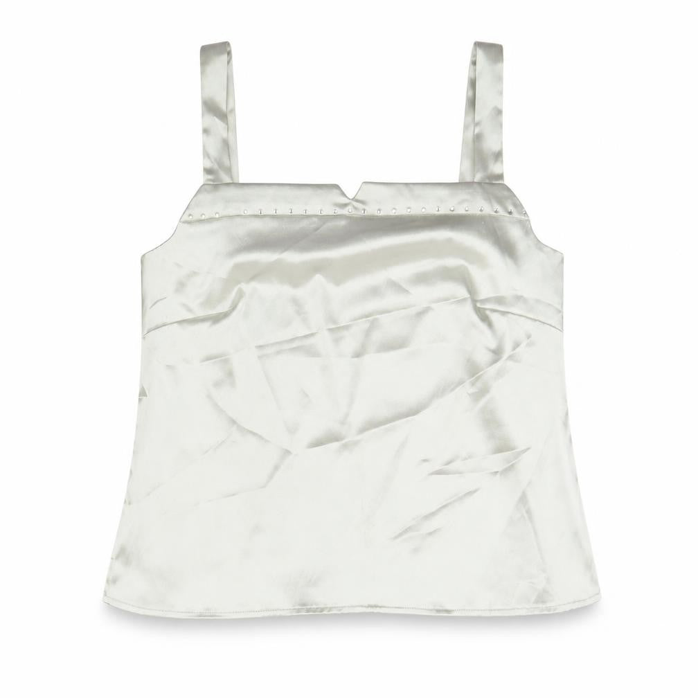 Womens UK Size 14 Roman Originals Silver Basic Tank