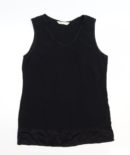 Womens UK Size 16 BHS Black Basic Tank