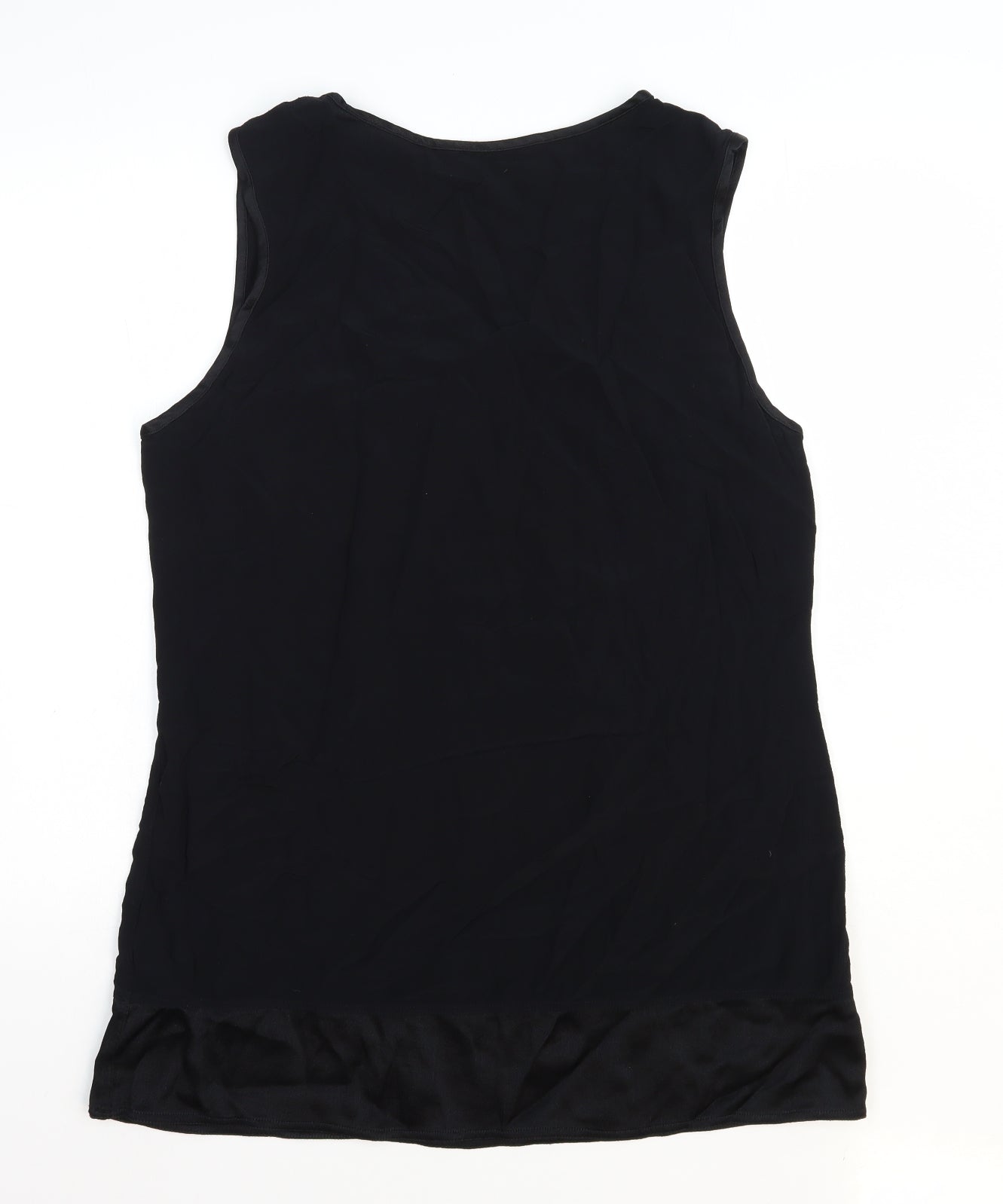 Womens UK Size 16 BHS Black Basic Tank
