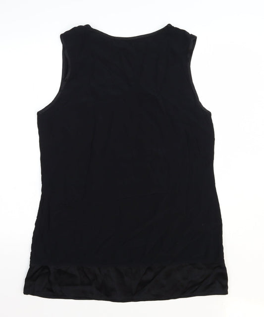 Womens UK Size 16 BHS Black Basic Tank
