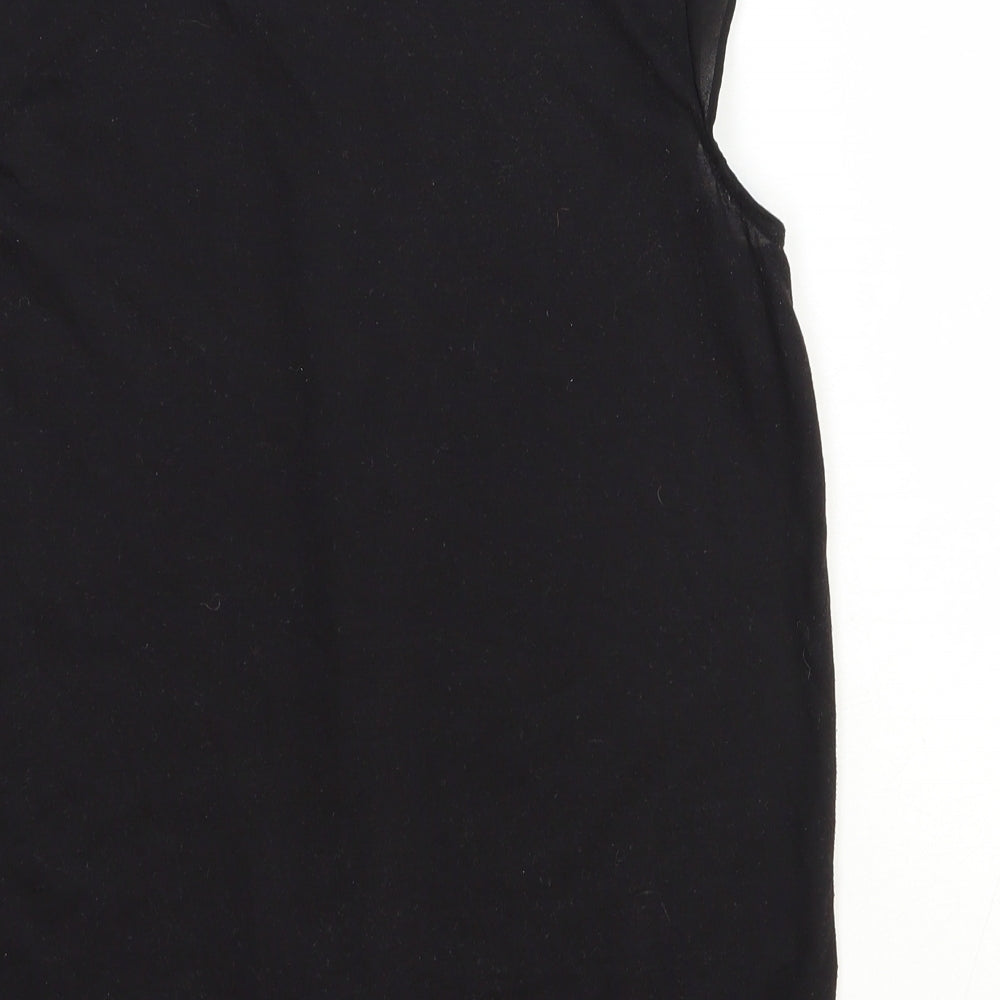 Womens UK Size XS H&M Black Basic Blouse