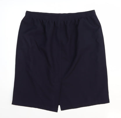 BM Womens Blue Polyester Mini Skirt Size 20 in