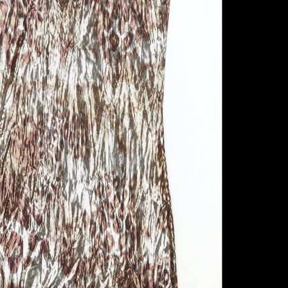 NEXT Womens Silver Animal Print Polyester Tank Dress Size 8 Scoop Neck Pullover