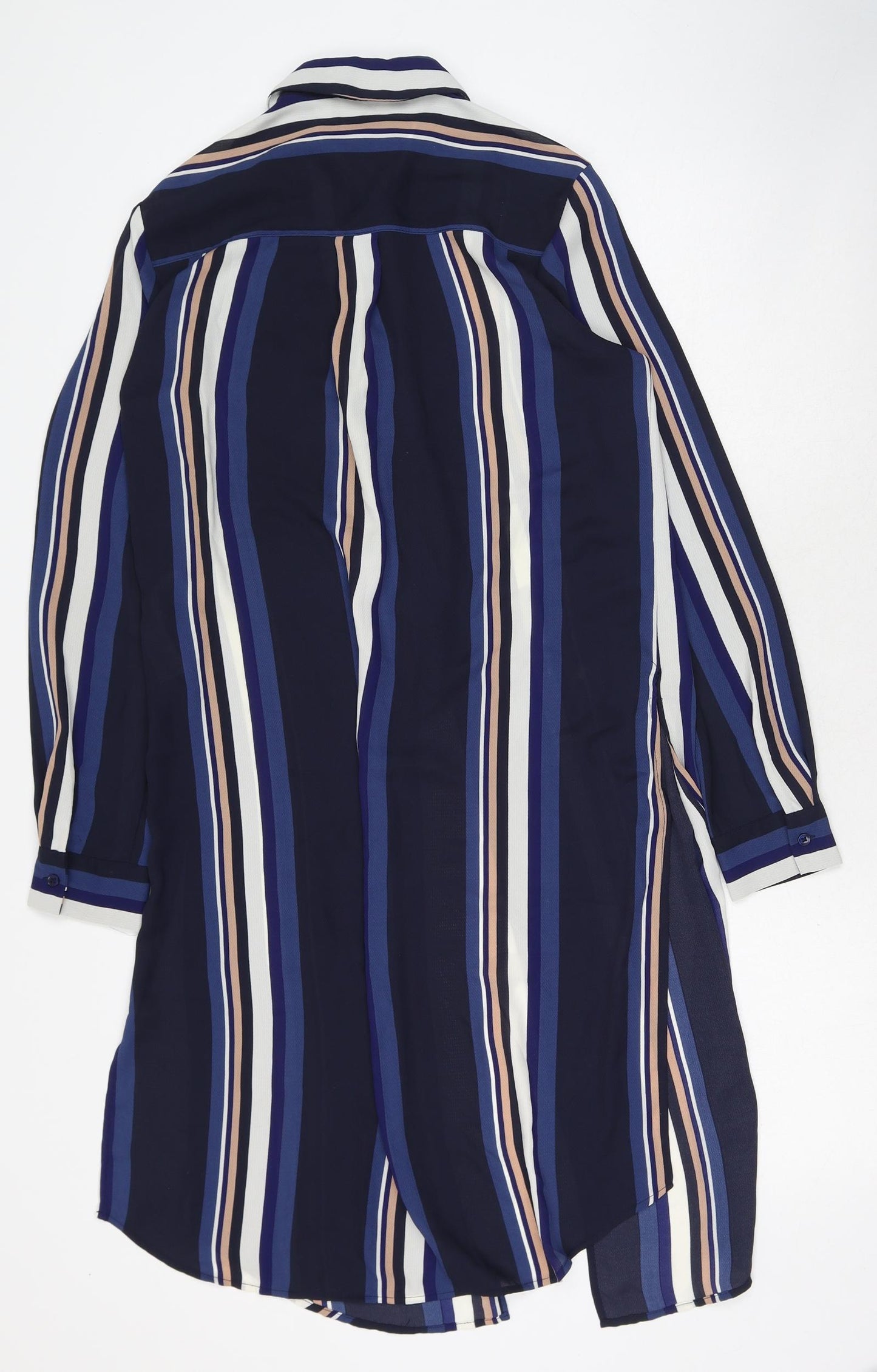 Womens UK Size 8 Marks and Spencer Blue Basic Blouse