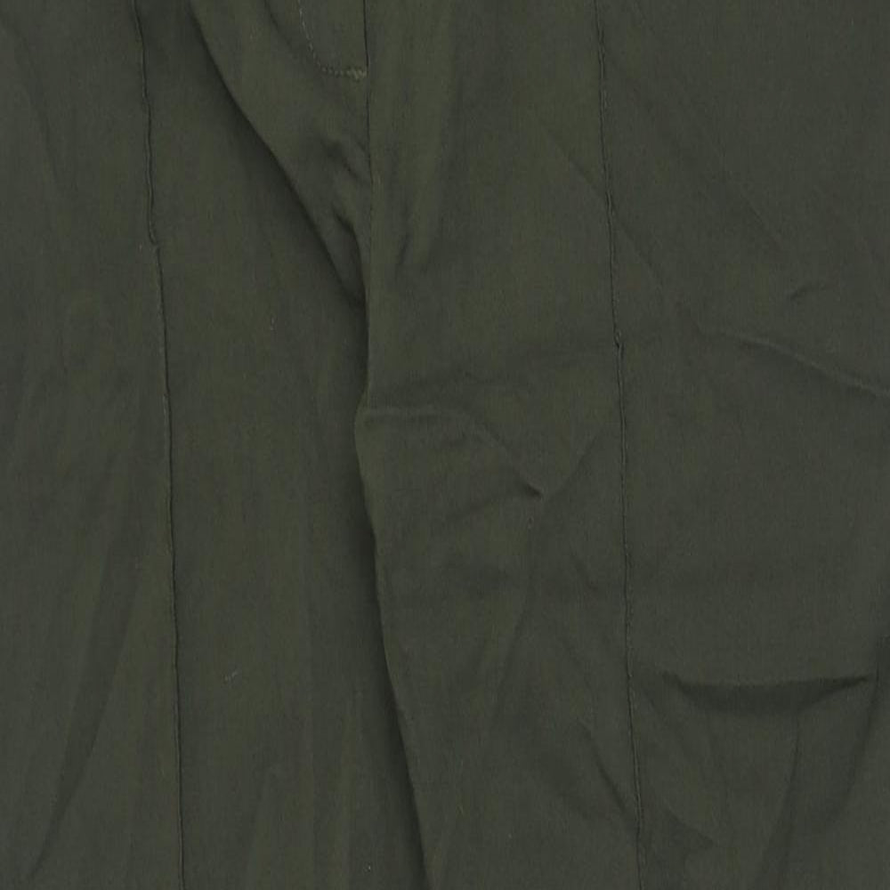 LASCANA Womens Green Polyester Trousers Size 16 Regular Button