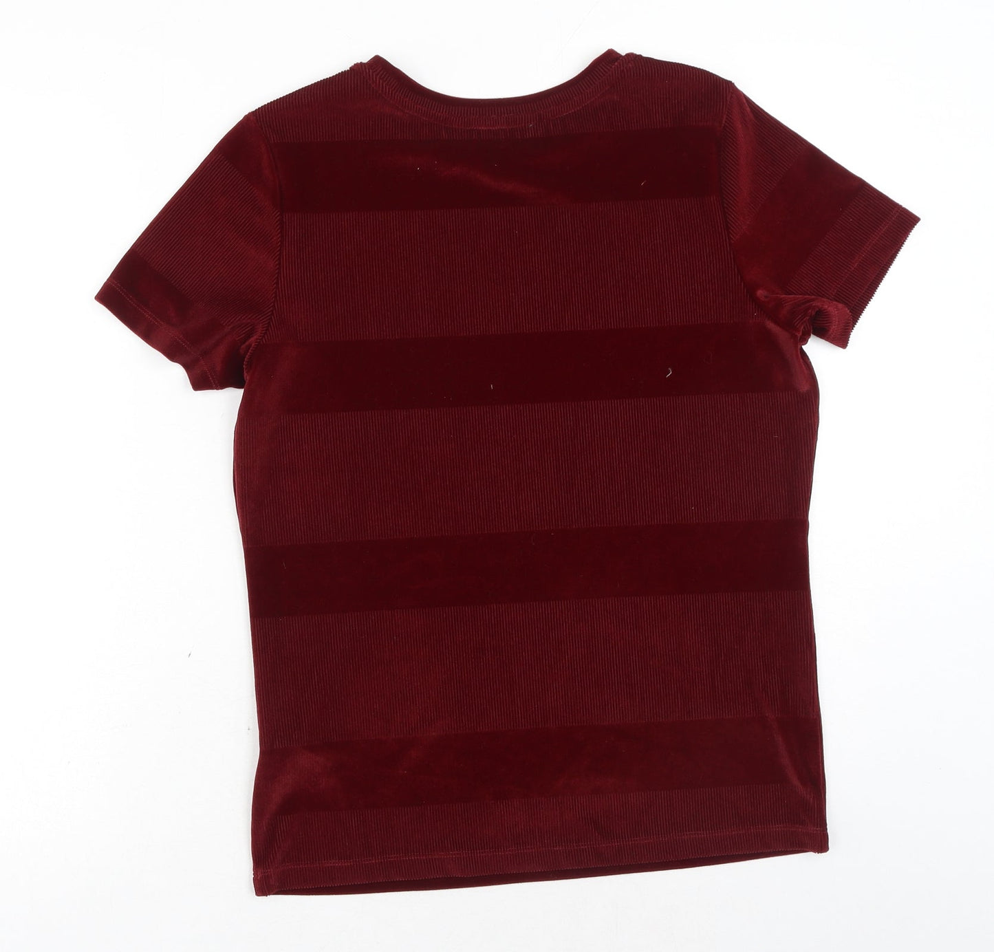Womens UK Size 12 Marks and Spencer Red Basic T-Shirt