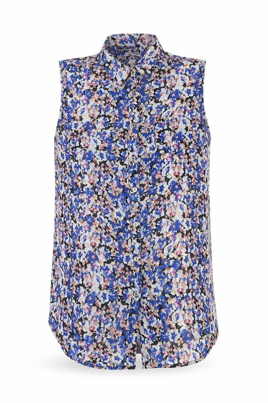 Womens UK Size 8 Primark Blue Basic Button-Up