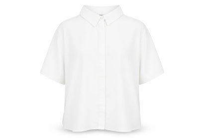 Womens UK Size 14 ASOS White Basic Button-Up