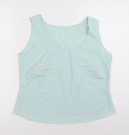 Womens UK Size 14 Marks and Spencer Blue Basic Tank