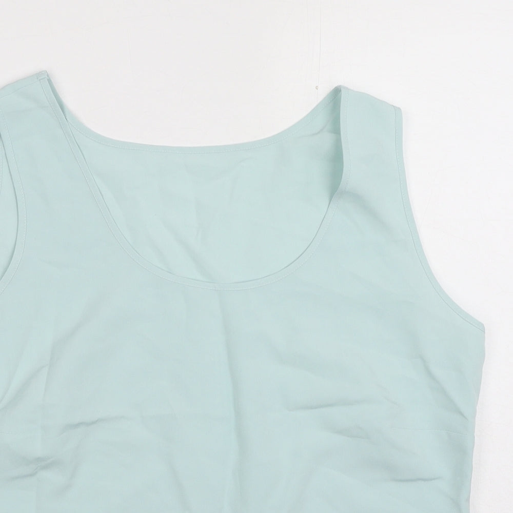 Womens UK Size 14 Marks and Spencer Blue Basic Tank