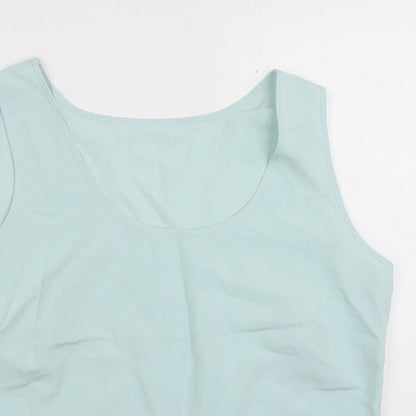 Womens UK Size 14 Marks and Spencer Blue Basic Tank