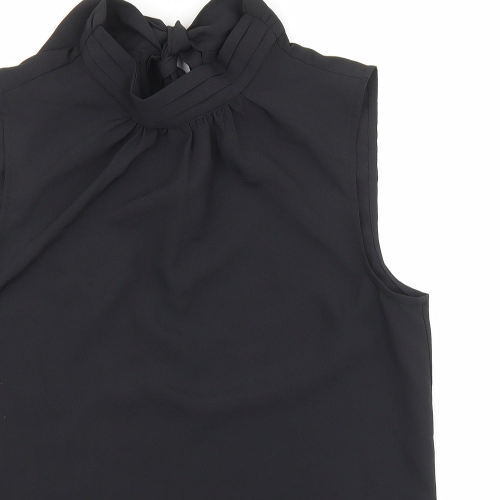 Womens UK Size S H&M Black Basic Blouse