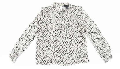 Womens UK Size 6 New Look Beige Basic Blouse