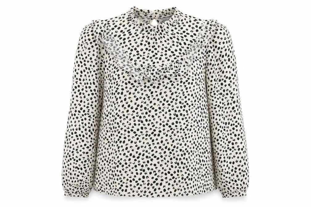 Womens UK Size 6 New Look Beige Basic Blouse
