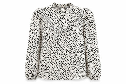 Womens UK Size 6 New Look Beige Basic Blouse