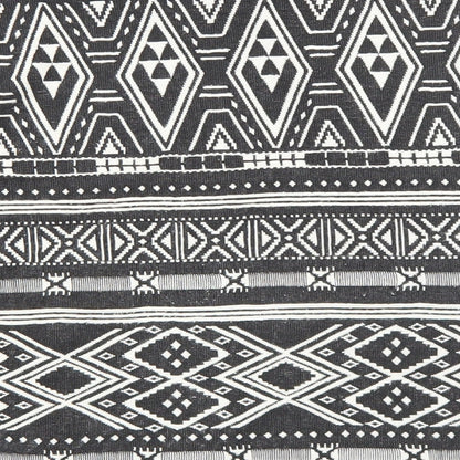 H&M Womens Black Geometric Polyester Straight & Pencil Skirt Size S