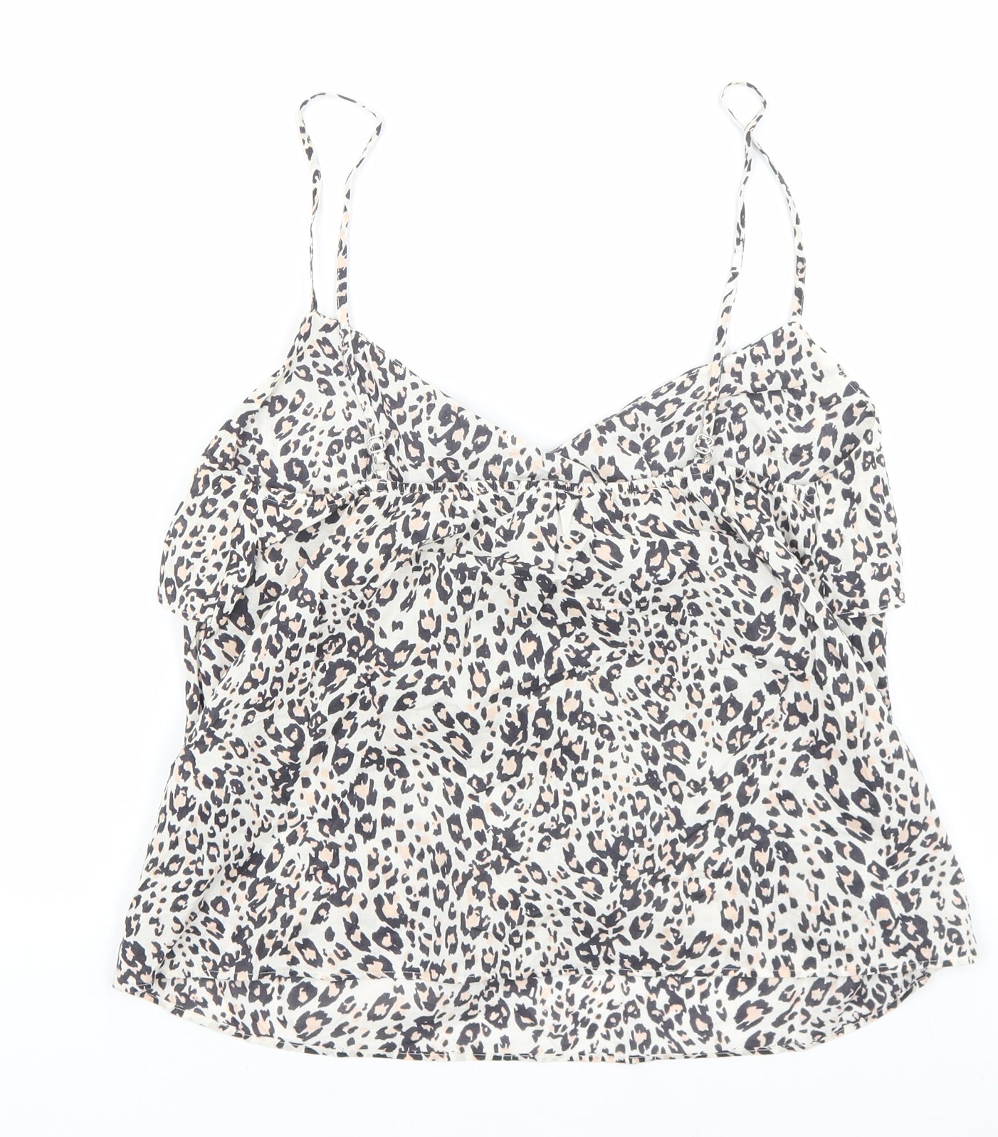 Womens UK Size 8 Marks and Spencer Beige Basic Tank