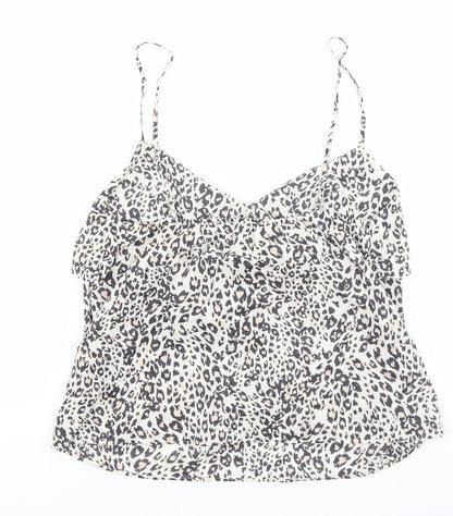 Womens UK Size 8 Marks and Spencer Beige Basic Tank
