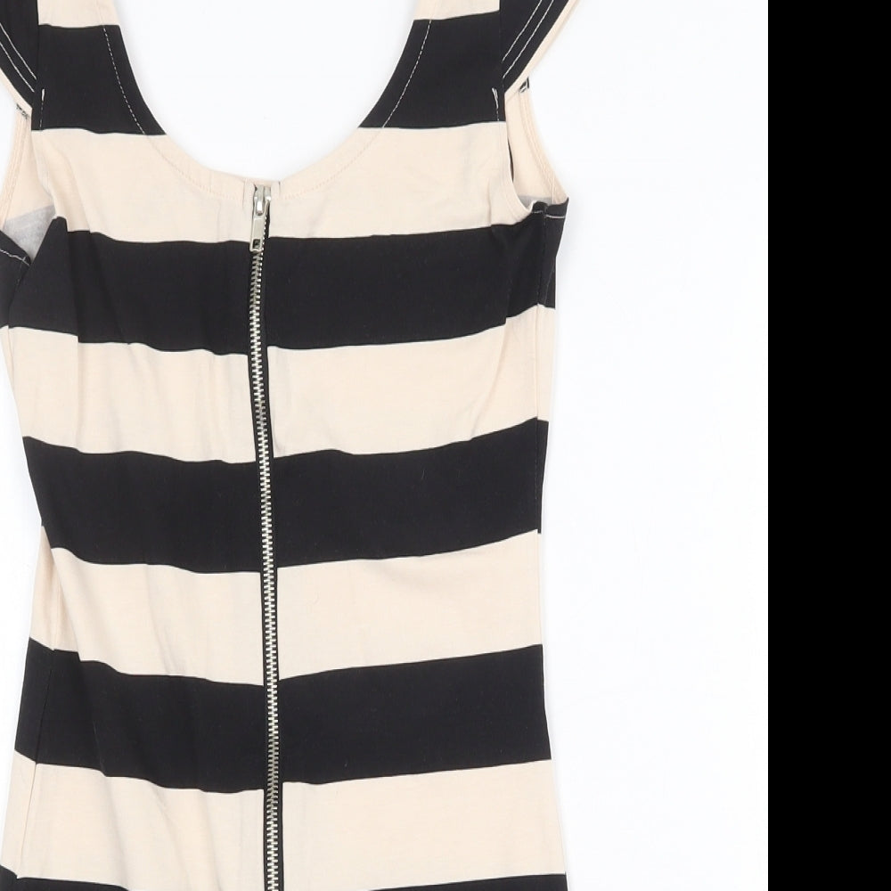 Womens UK Size 8 H&M Multicoloured Basic Blouse