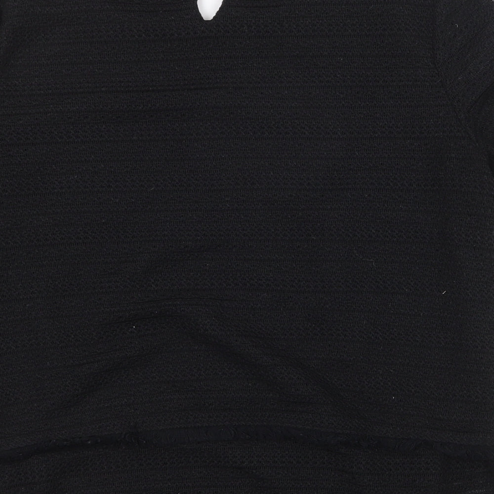 Womens UK Size 12 Marks and Spencer Black Basic T-Shirt