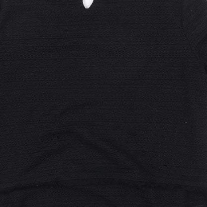 Womens UK Size 12 Marks and Spencer Black Basic T-Shirt