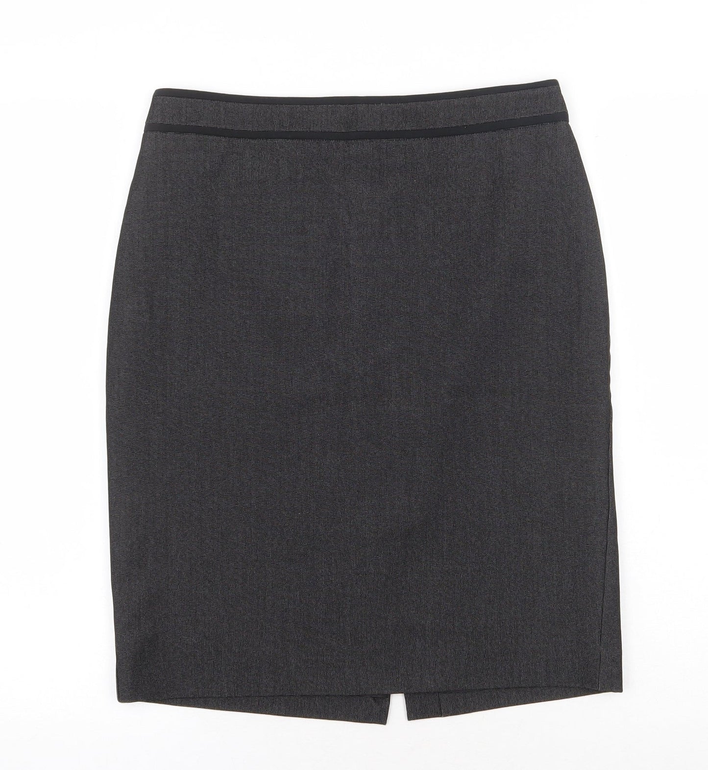 MNG Womens Grey Polyester Straight & Pencil Skirt Size 10 Zip