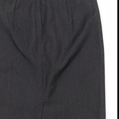 MNG Womens Grey Polyester Straight & Pencil Skirt Size 10 Zip