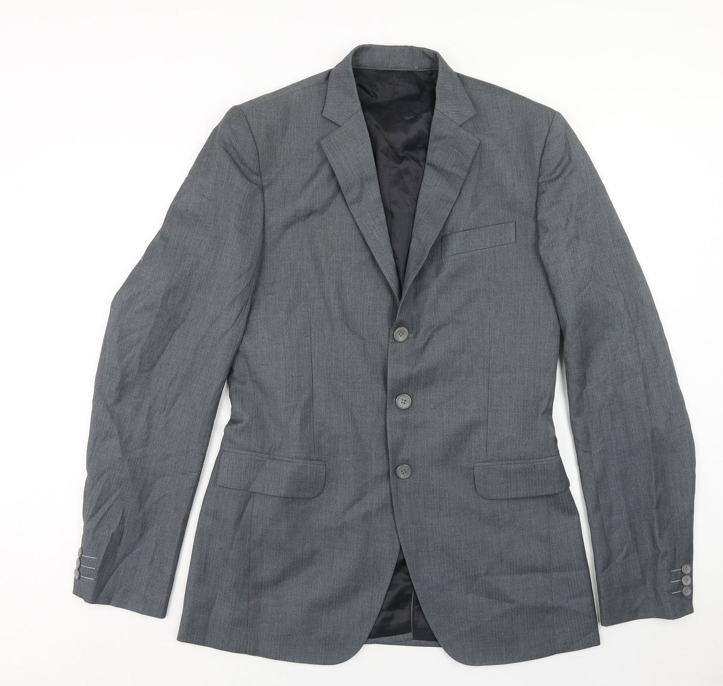 Mens UK Size 36 Preworn Regular Grey Suit Jacket