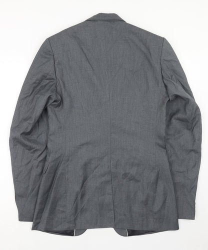 Mens UK Size 36 Preworn Regular Grey Suit Jacket