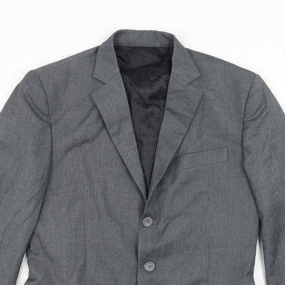 Mens UK Size 36 Preworn Regular Grey Suit Jacket