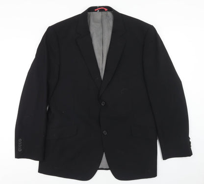 Mens UK Size 42 Taylor & Wright Regular Black Suit Jacket