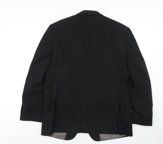 Mens UK Size 42 Taylor & Wright Regular Black Suit Jacket