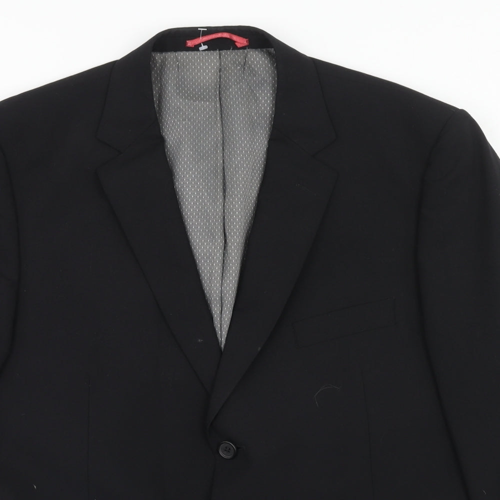 Mens UK Size 42 Taylor & Wright Regular Black Suit Jacket