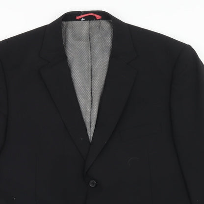 Mens UK Size 42 Taylor & Wright Regular Black Suit Jacket