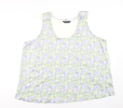 Womens UK Size 18 Marks and Spencer Multicoloured Basic Blouse
