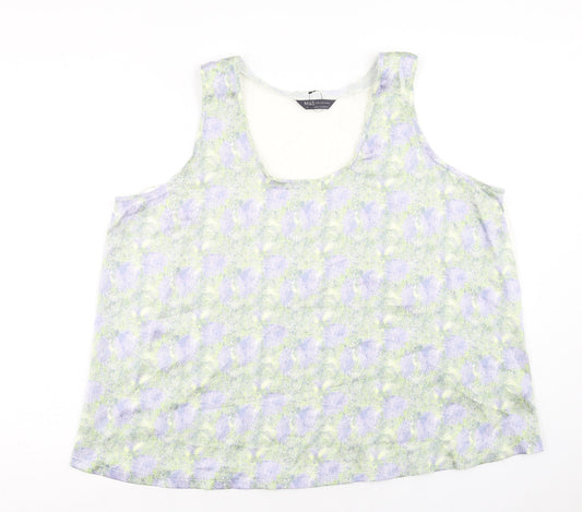 Womens UK Size 18 Marks and Spencer Multicoloured Basic Blouse