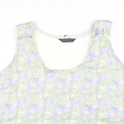 Womens UK Size 18 Marks and Spencer Multicoloured Basic Blouse