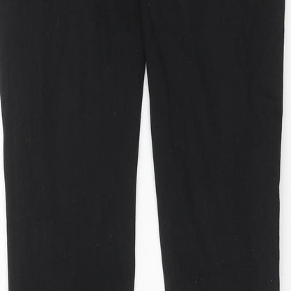 Uniqlo Womens Black Cotton Skinny Jeans Size 28 in L33 in Regular Button