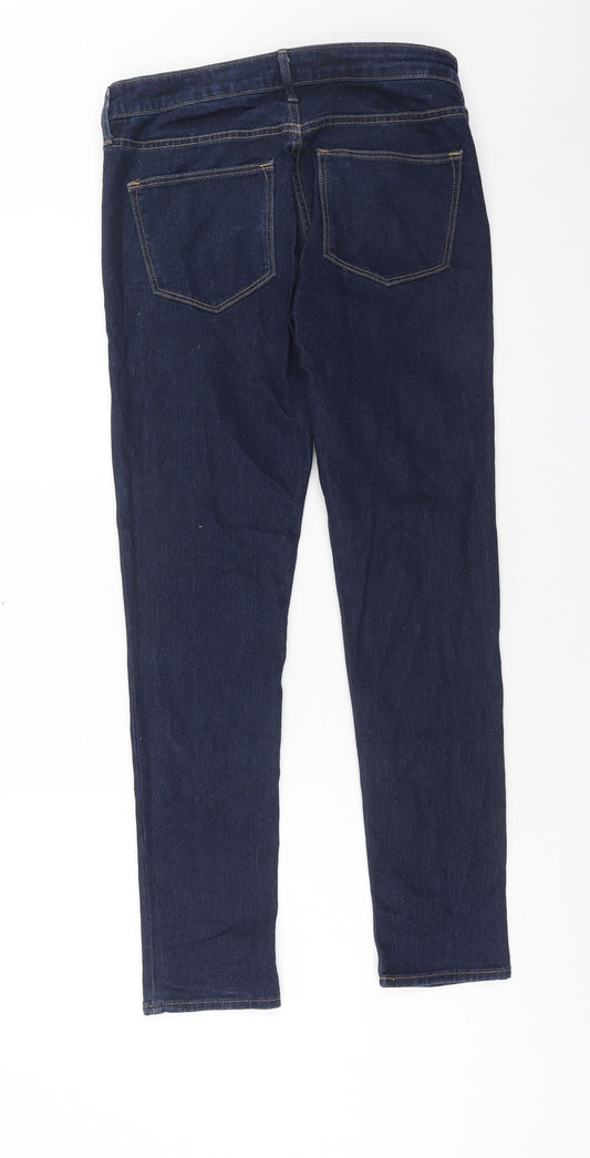 Womens UK Size 27 in H&M Regular Fit Skinny Blue Jeans