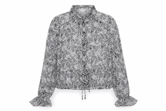 Womens UK Size 12 Primark Grey Basic Button-Up