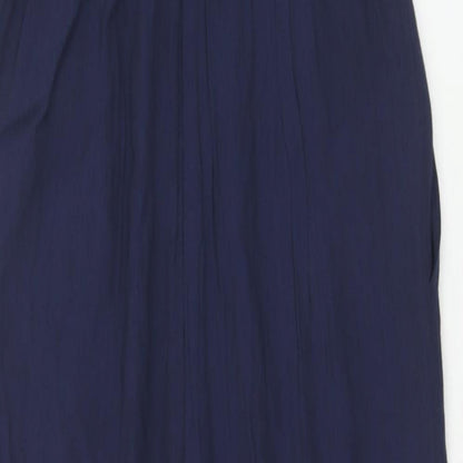 Warehouse Womens Black Viscose Jumpsuit One-Piece Size 8 Zip