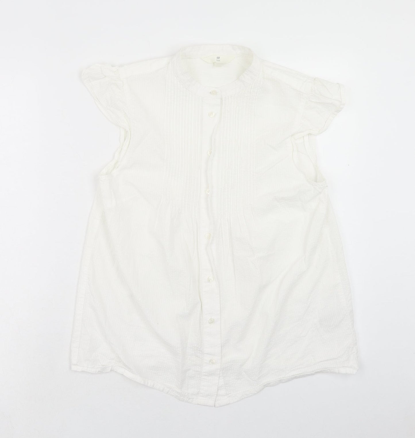 Womens UK Size S H&M White Basic Tank
