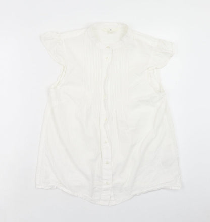 Womens UK Size S H&M White Basic Tank
