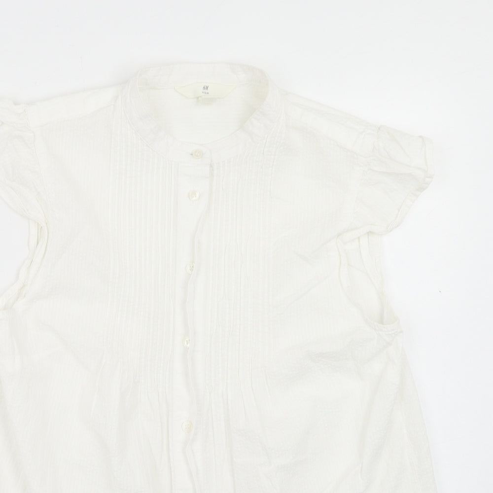Womens UK Size S H&M White Basic Tank