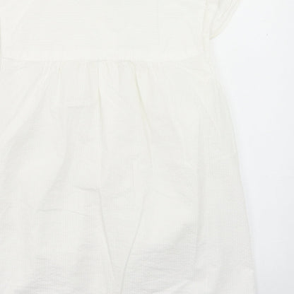 Womens UK Size S H&M White Basic Tank