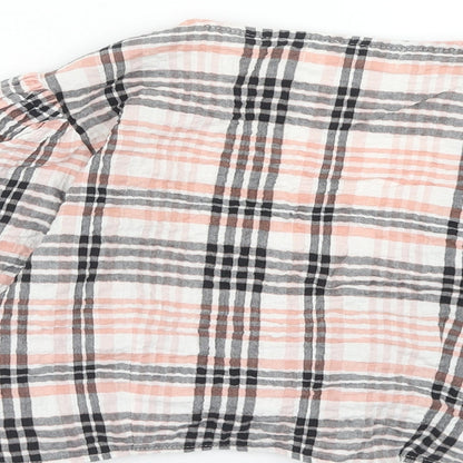 Womens UK Size S Urban Outfitters Pink Cropped Blouse