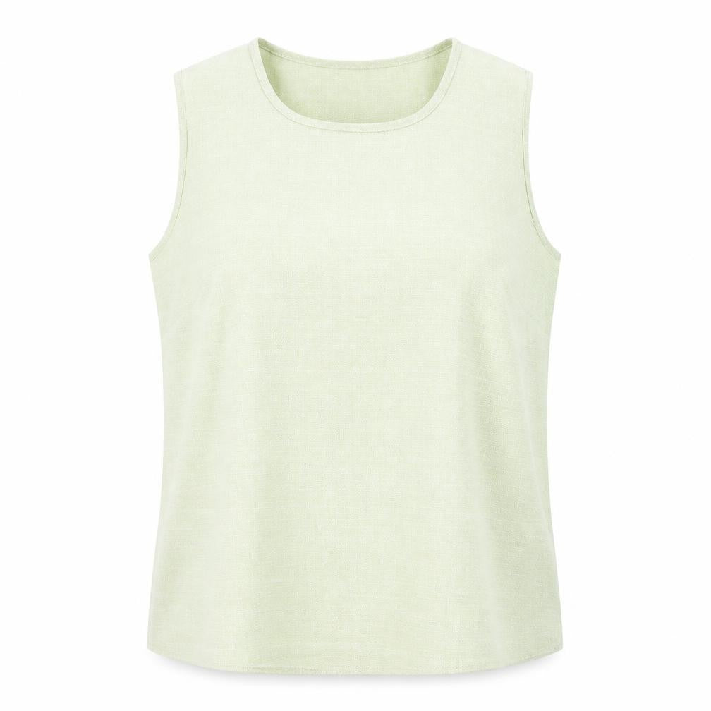Womens UK Size M Preworn Green Basic Tank