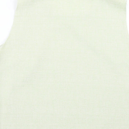 Womens UK Size M Preworn Green Basic Tank