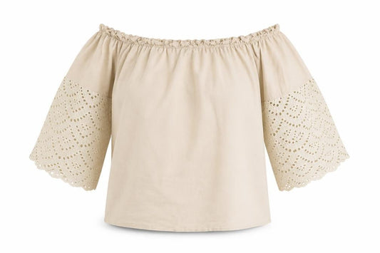 Womens UK Size L SheIn Beige Basic Blouse